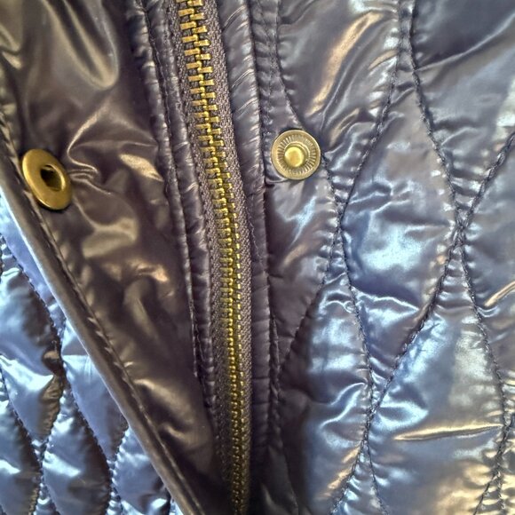 Talbots Petites blue sleeveless mock neck puffy vest women's size SP - Picture 8 of 12